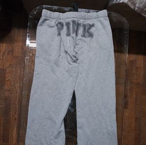 Vs pink sweat pants small